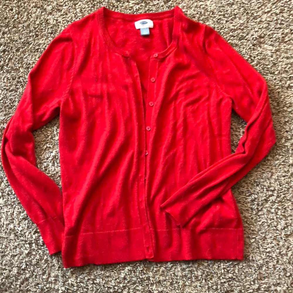 Bring Red Cardigan
